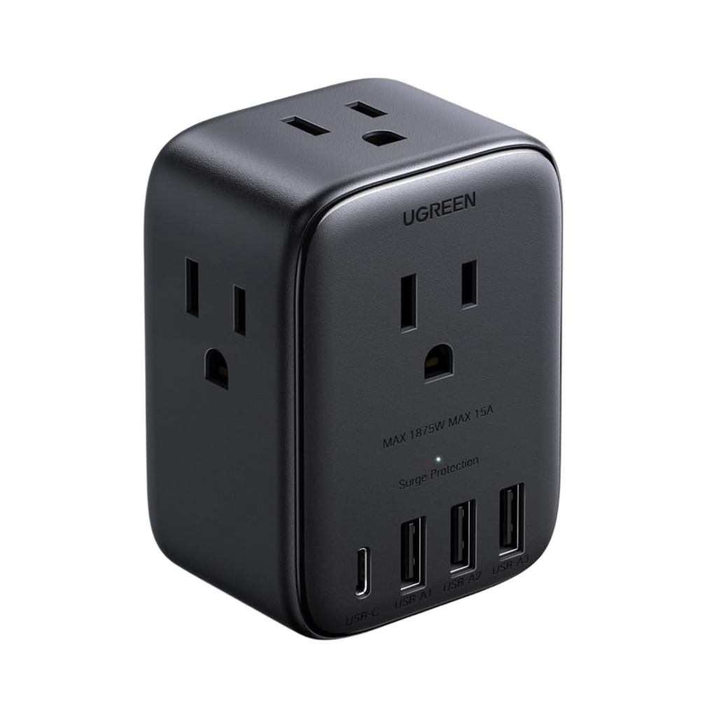 UGREEN 20W 8-Port Multi Outlet Extender Surge Protector Power Strip