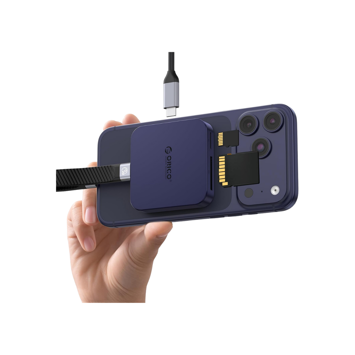 SD Card/TF Card reader magsafe USB C connector