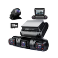 Pruveeo 360 Degree View 4 channel Dash Cam Front and Rear inside Left