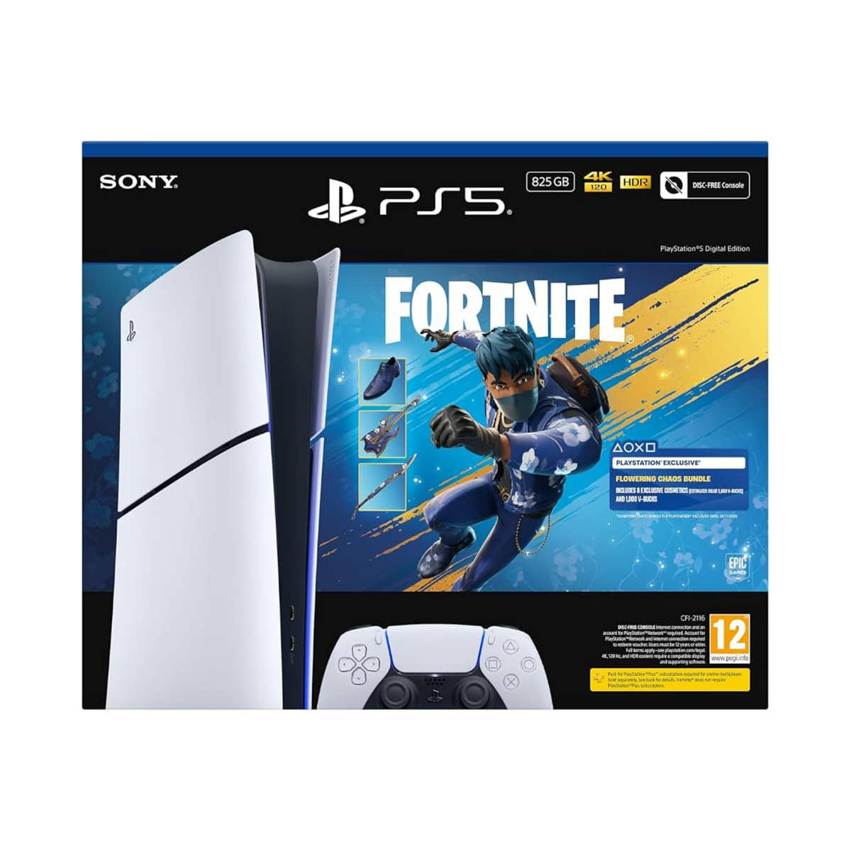 PlayStation 5 Digital Slim 825GB Fortnite Bundle