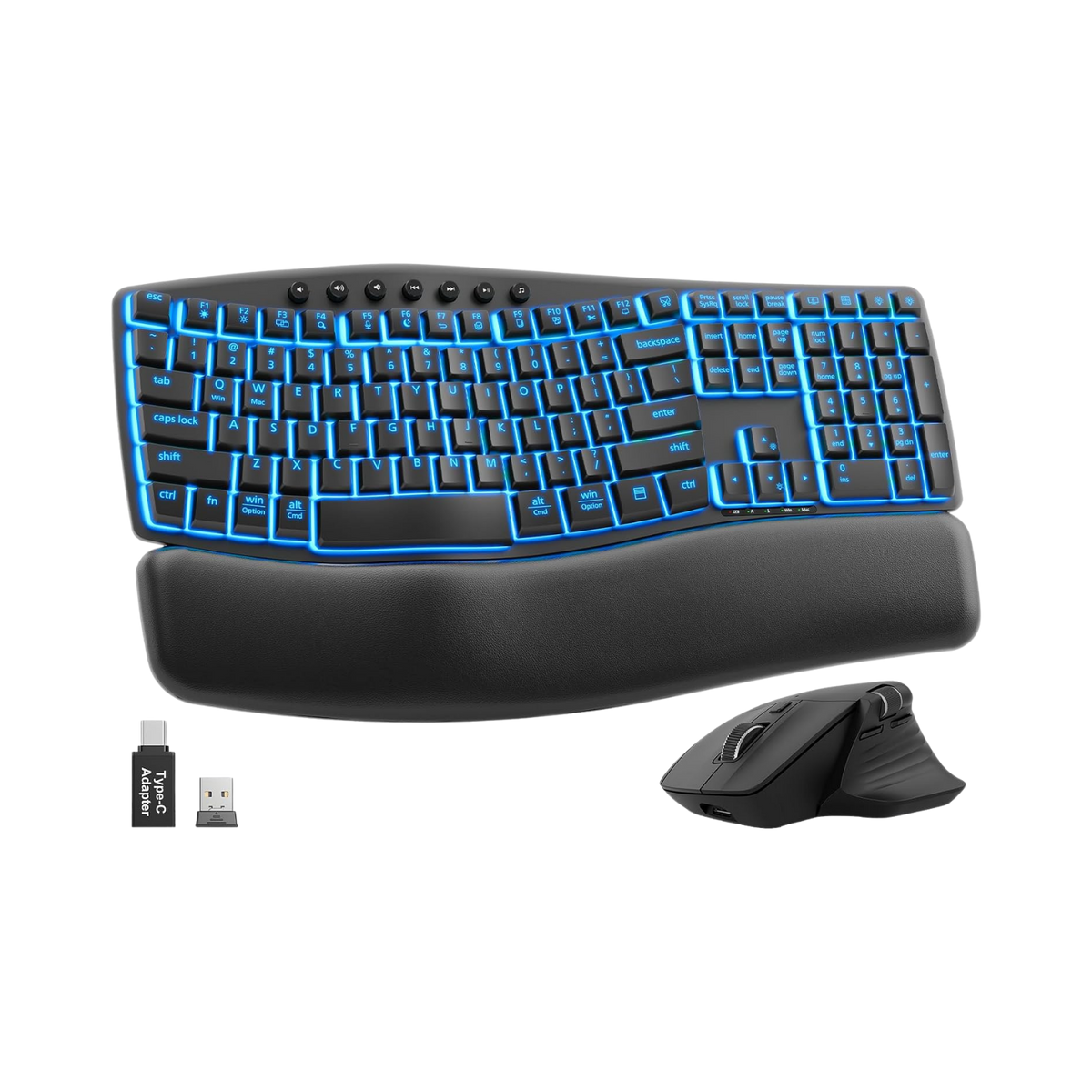 Sablute - Ergonomics Wireless Mouse & Keyboard